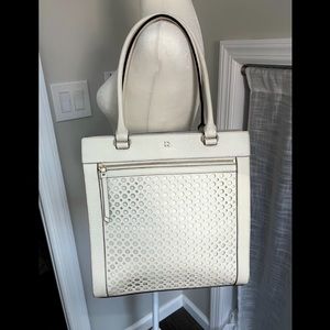 White Kate Spade Leather Shoulder Bag